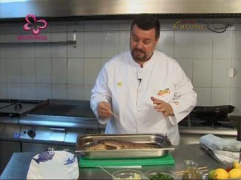 Crap umplut cu trei feluri de cascaval