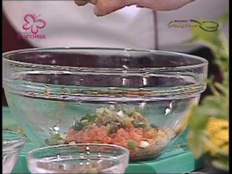 Preparat spaniol si tartar de somon