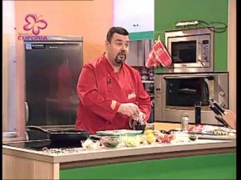 Stavrid cu unt picant si legume