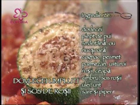 Dovlecei umpluti si sos de rosii