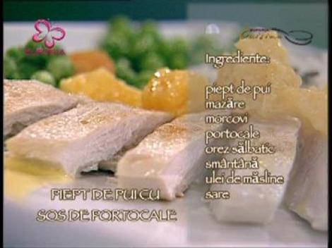 Euforia Cuisine / Piept de pui cu sos de portocale