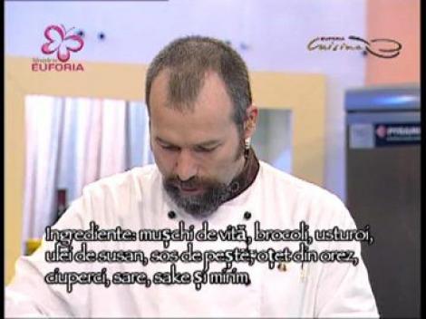 Muschi de vita cu brocoli