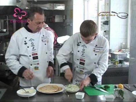 Clatite cu urda si marar