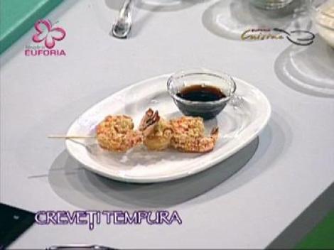 Creveti tempura
