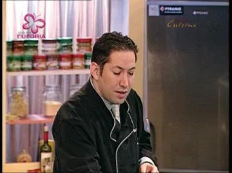 Spuma de iaurt, nuci si mango