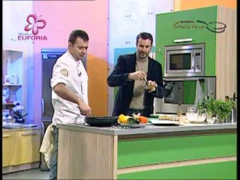 Cotlet de berbecut cu ierburi si ceapa tempura