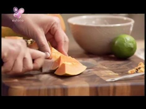 Salata de papaia cu boabe de soia - part 1