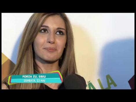 Alina Eremia: "Forza ZU e cea mai frumoasă experienţă"