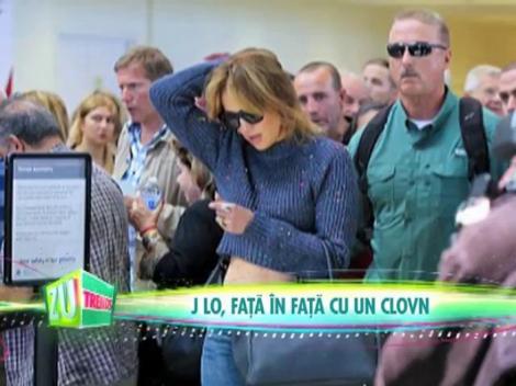 Jennifer Lopez a dat nas în nas cu un clovn