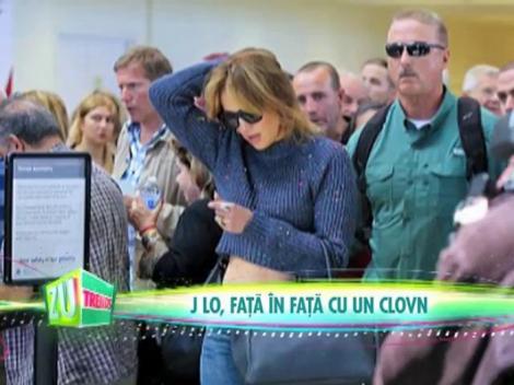 Jennifer Lopez a dat nas în nas cu un clovn