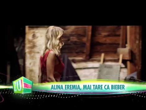 Alina Eremia e mai tare ca Justin Bieber
