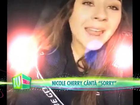 Nicole Cherry cântă cel mai nou single al lui Justin Bieber