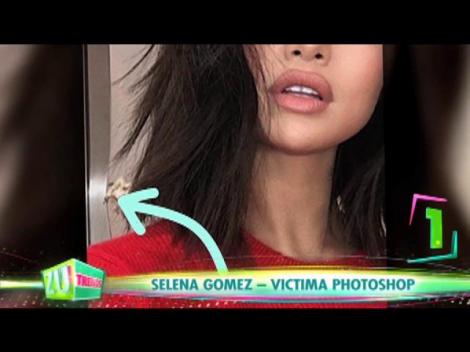 Selena Gomez, victima Photoshop-ului: Buzele artistei, perfecte. Tocul ușii din spate, deformat! Milioane de oameni au râs copios, iar imaginea a devenit VIRALĂ