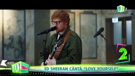 Aşa ar fi trebuit să sune "Love Yourself"! Ed Sheeran cântă piesa lui Justin Bieber într-un mare fel