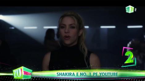 Shakira, numărul unu pe Youtube în 18 țări, inclusiv România
