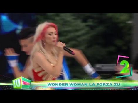 Hit-urile Andre s-au auzit la Forza ZU! Andreea Bălan, show de zile mari îmbrăcată în Wonder Woman