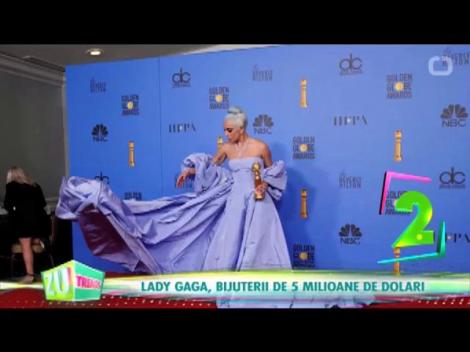 Lady Gaga a purtat o comoară la Globurile de Aur