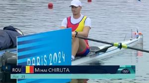 Primele victorii ale României la Jocurile Olimpice 2024 sunt la canotaj: Mihai Chiruţă s-a calificat în sferturile de finală la simplu masculin